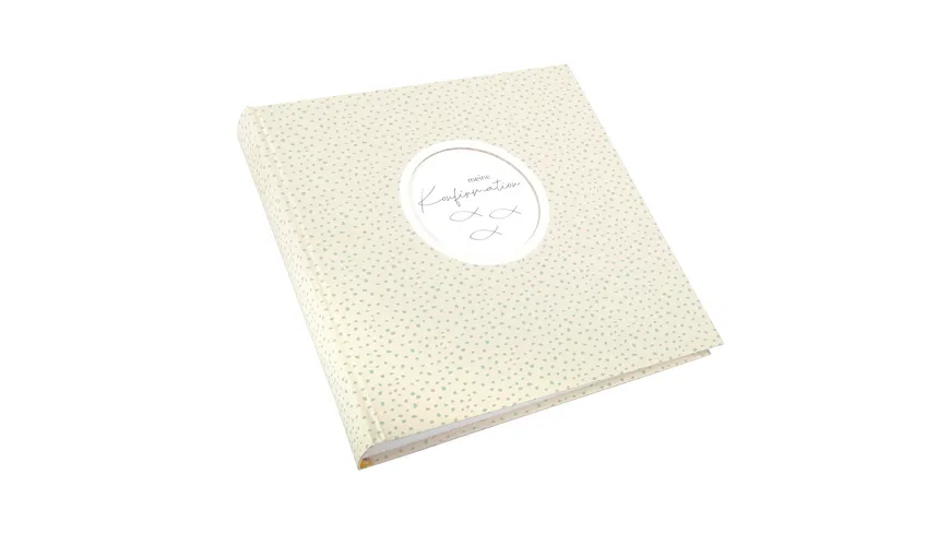 goldbuch Fotoalbum Konfirmation Circulus creme 25x25 cm mit 58 weiße Seiten