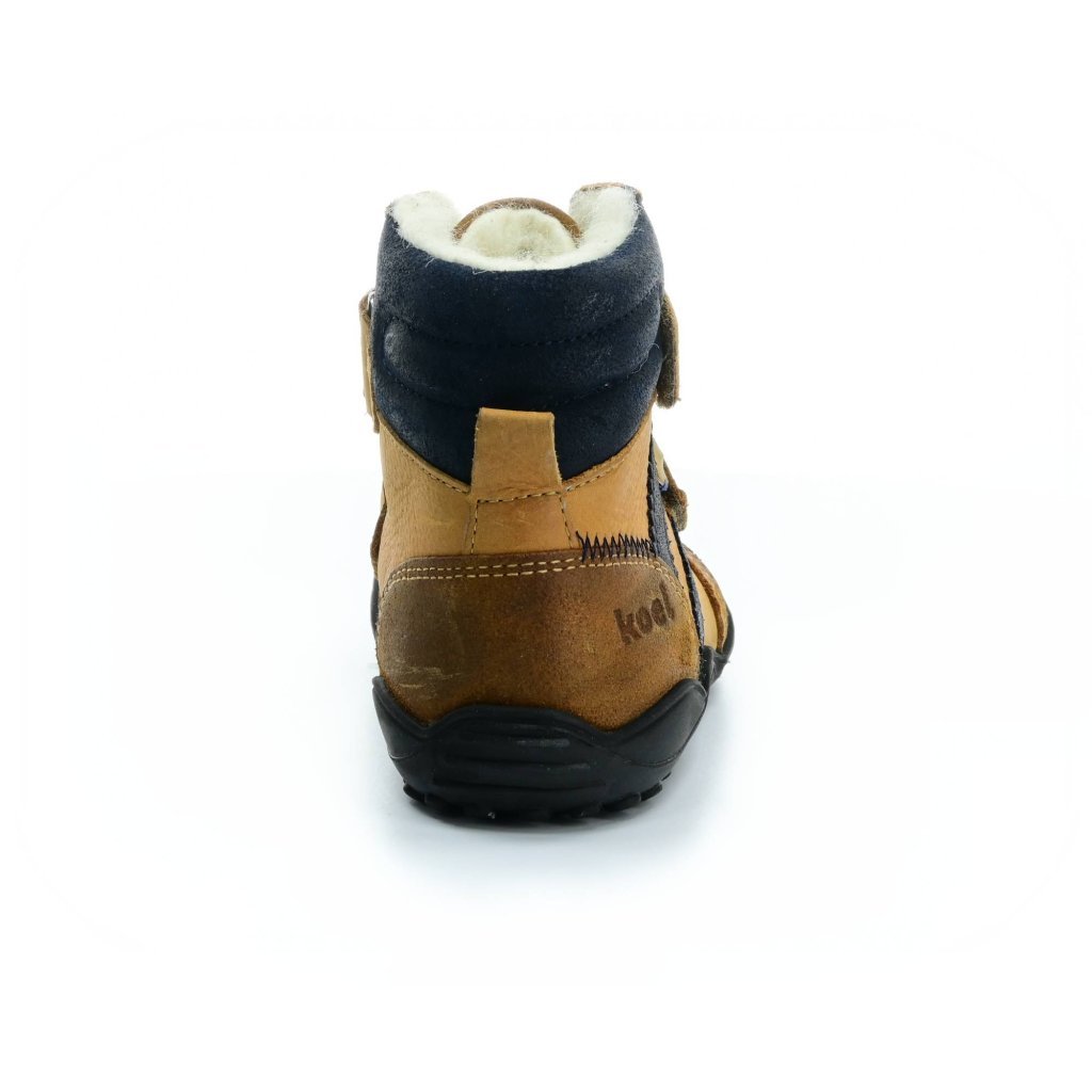 Koel4kids Milo Hydro TEX Wool Miel 04T003.232-560 mit Wolle gefütterte Barfuß-Stiefeletten