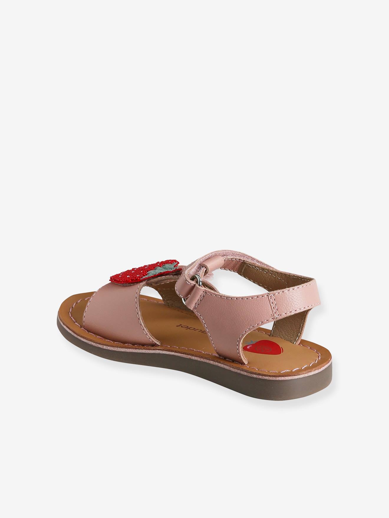 Sandales en cuir fille collection maternelle blanc