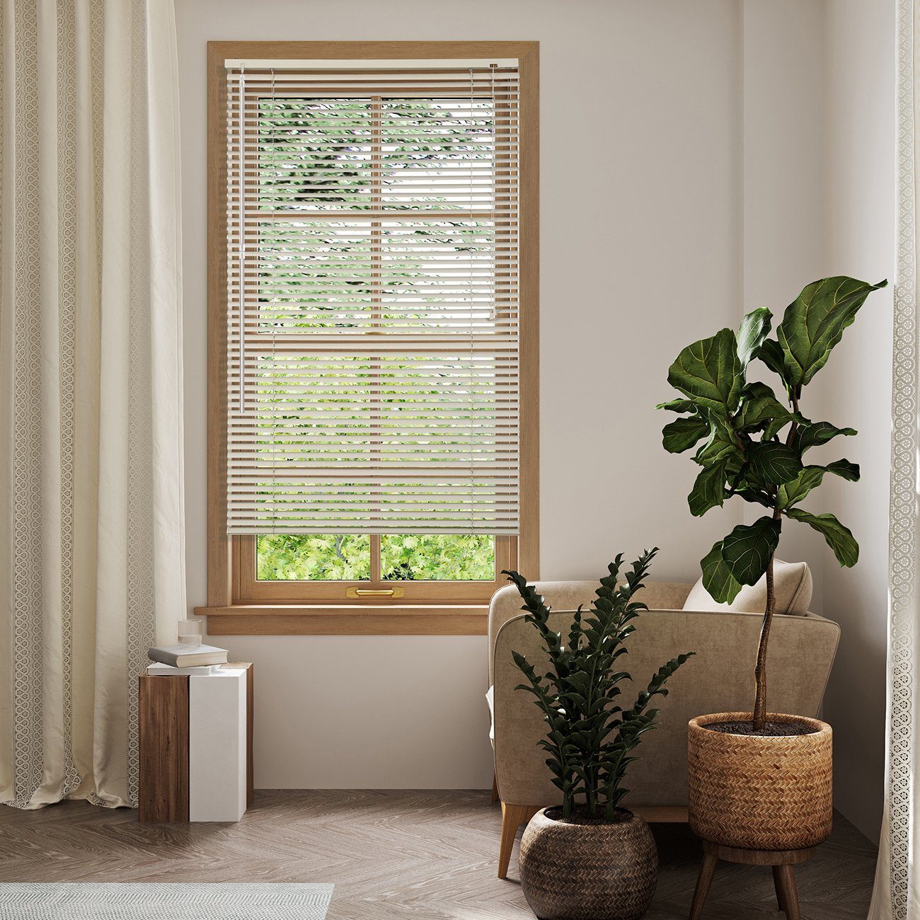 Jalousie Aluminium-Jalousie ohne Bohren, Klemmfix-Jalousie für fenster, Sekey, freihängend, 25mm Alu-Lamellen, mit Bohren, inklusive Montagematerial