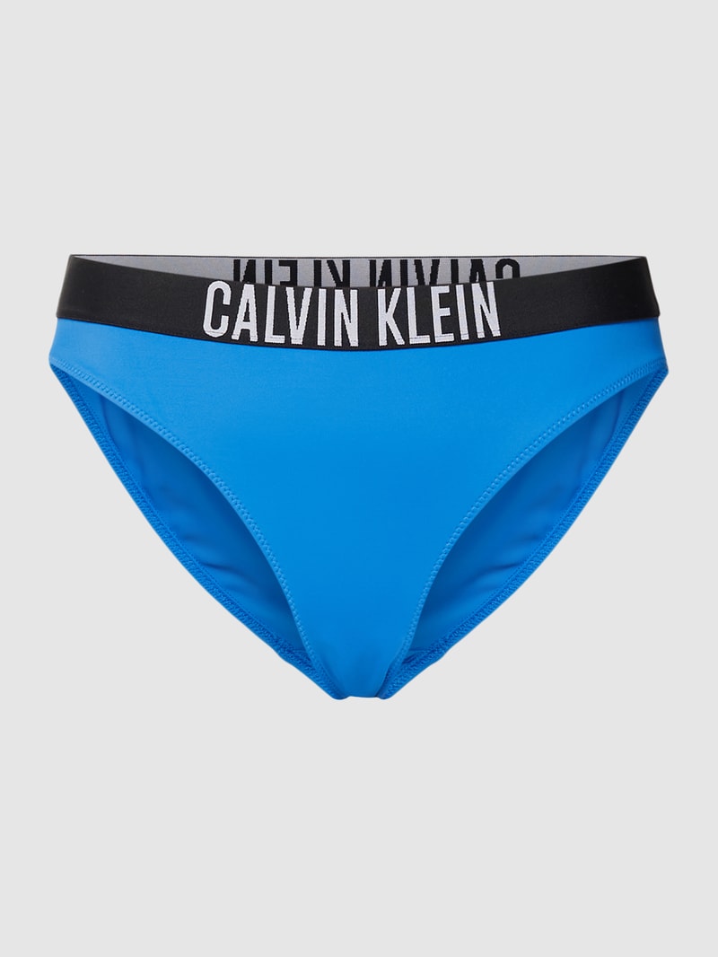 Bikini-Slip mit elastischem Logo-Bund Modell 'CLASSIC' in royalblau