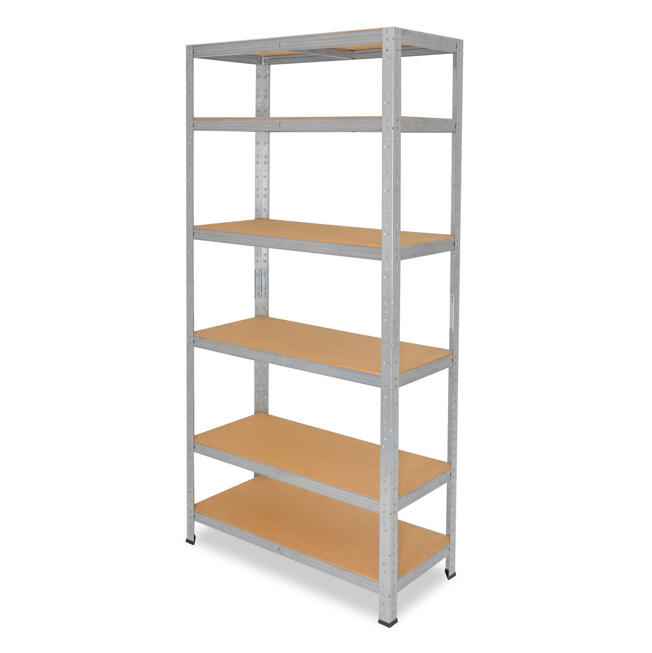 Shelfplaza HOME 180x50x40cm Schwerlastregal in verzinkt mit 6 Böden