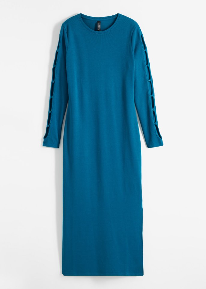 Midikleid mit Schlitz und Cut-Outs