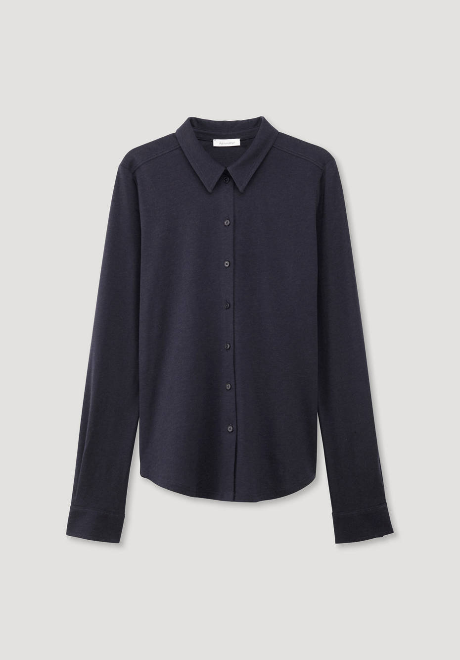 Jersey-Bluse aus Bio-Baumwolle mit Bio-Schurwolle