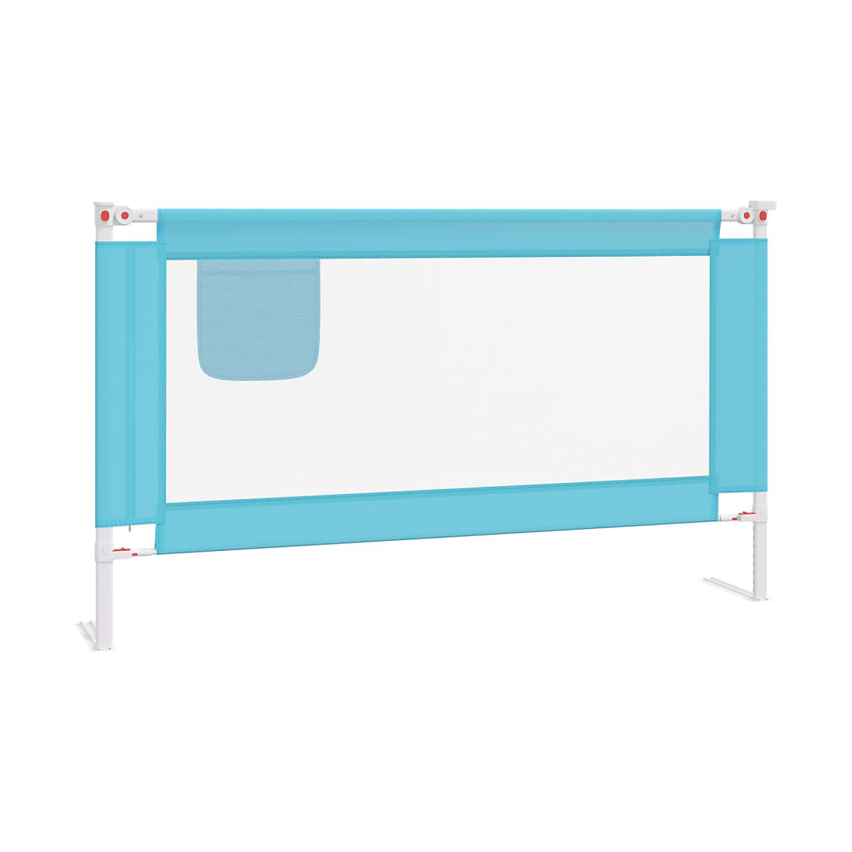 Kleinkind-Bettschutzgitter Blau 140x25 cm Stoff