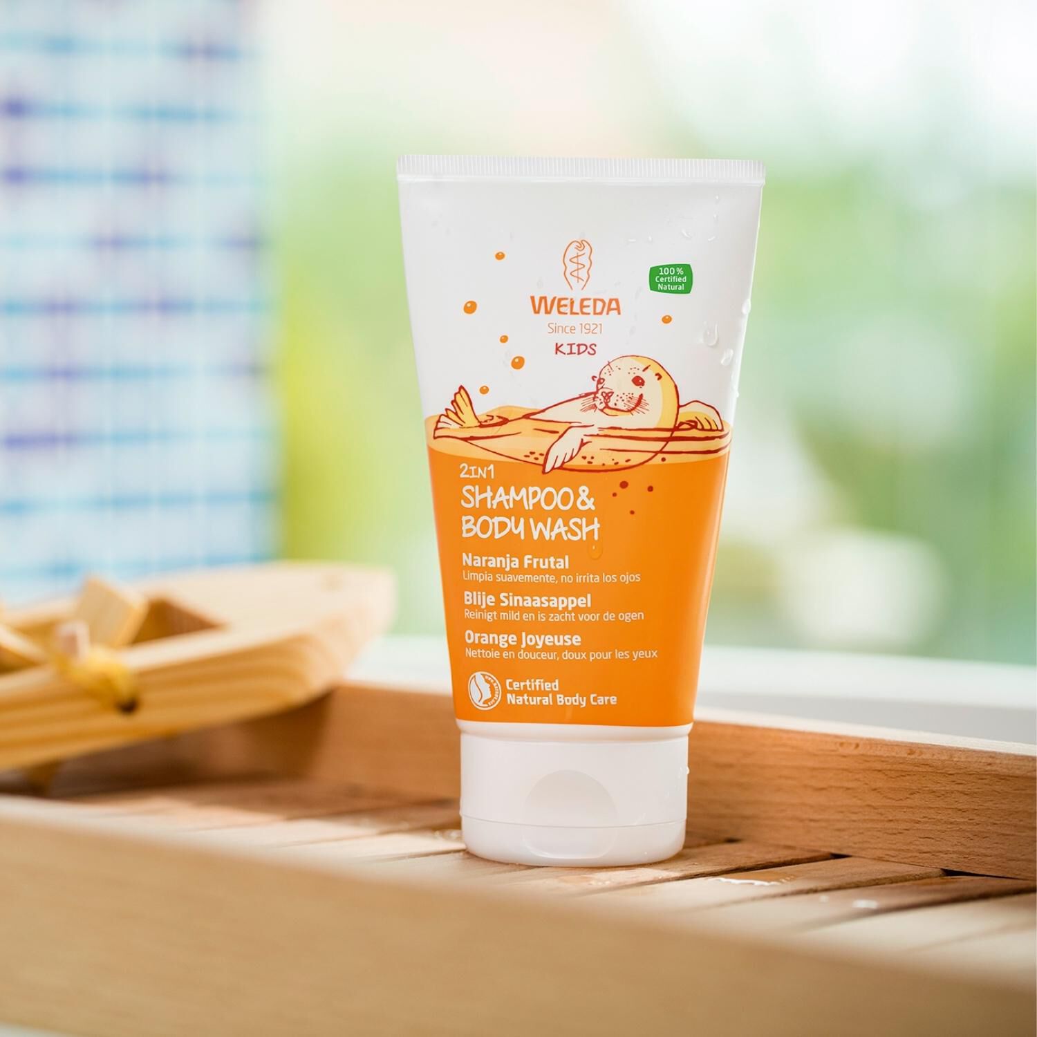 Weleda Onagre Kids Crème de Douche 2en1 - Corps et Cheveux pour Enfant - 150 ml