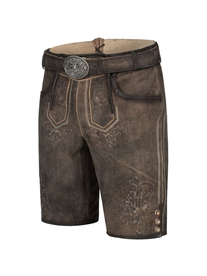 KRÜGER Lederhose Arijus in braun günstig kaufen 46