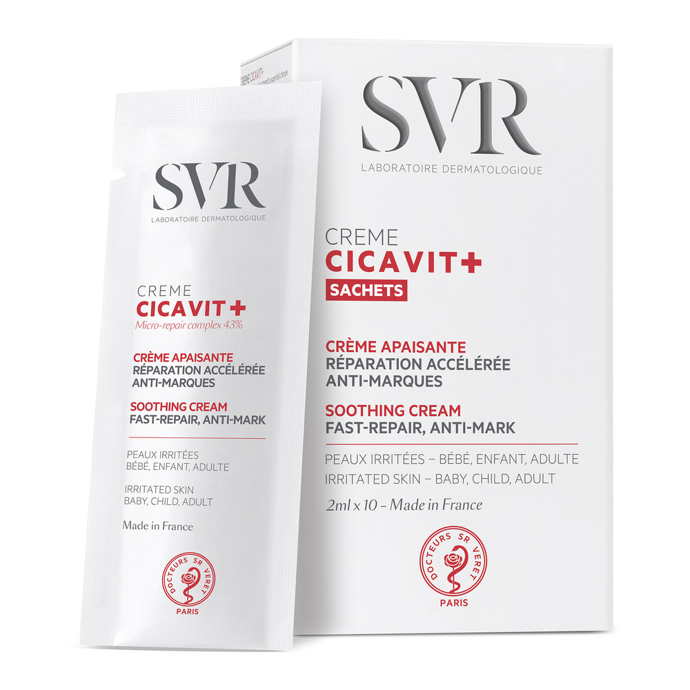 laboratoires svr Cicavit+ Creme 10X2ml Soin Corps