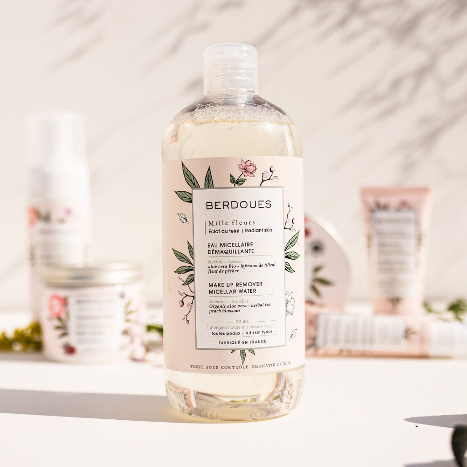 Berdoues Mille Fleurs Eclat Eau Micellaire Démaquillante Aloe Vera Bio