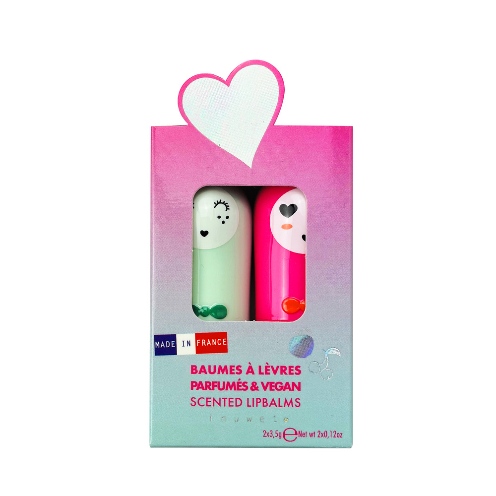 Inuwet Coffret Duo Baume Cherry Baume à lèvres pomme & Cerise