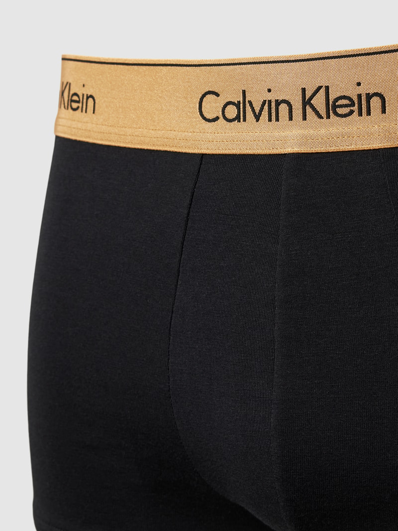 Trunks mit elastischem Logo-Bund in schwarz