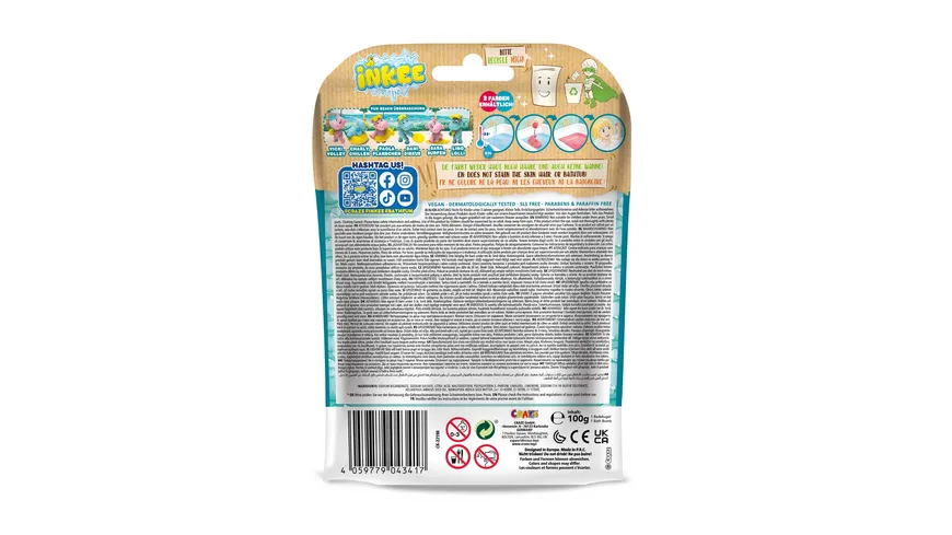CRAZE - INKEE Badekugeln Fun Beach mit Wassermelonen-Duft Geschenkpackung 100 g
