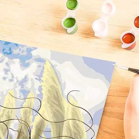 CreArt Galerie Wand Set - Natur - Malen nach Zahlen für Erwachsene