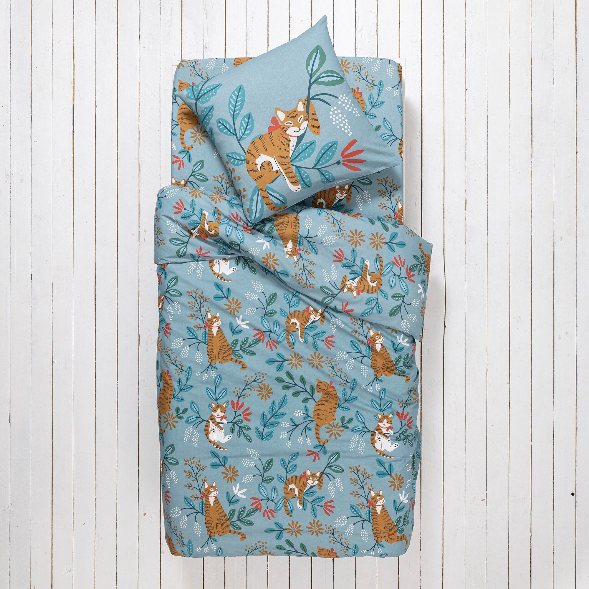 Linge de lit enfant imprimé Châtaigne
