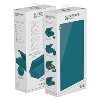 Ultimate Guard Superhive 550+ XenoSkin Monocolor Petrolblau