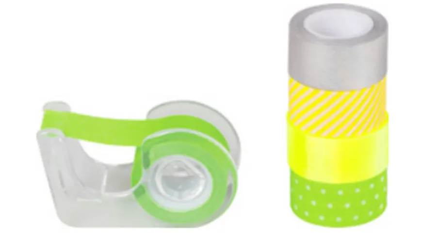 HEYDA Deko-Klebeband Mini 'Neon Akzente' grün grün