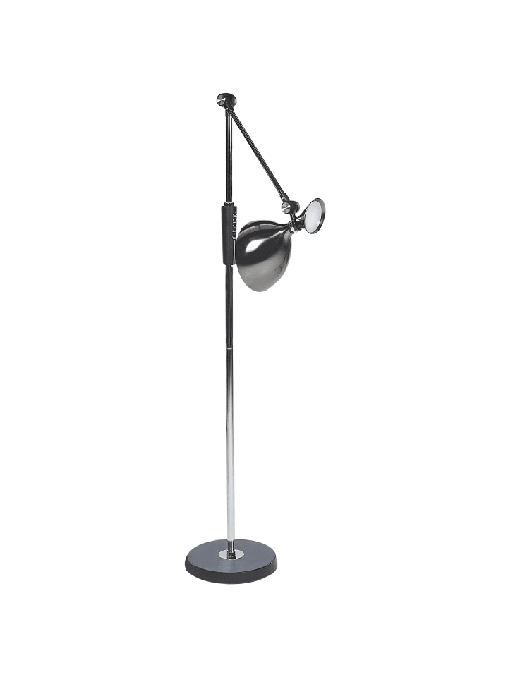Beliani Stehleuchten ANDROMEDA in Silber/Schwarz - (W) 52 x (H) 169 x (L) 26 cm günstig kaufen onesize