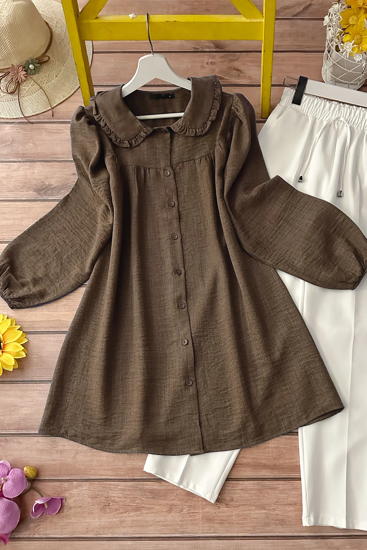 MODAQU  Tunika - Braun - Regular Fit