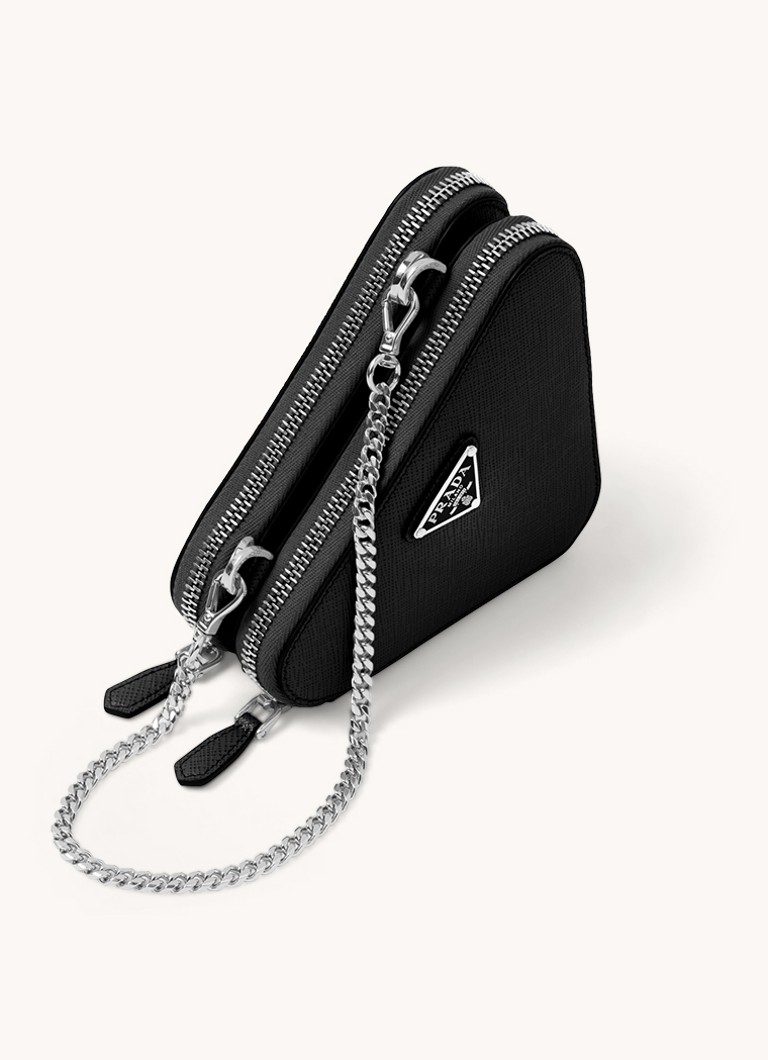 Bolsa transversal Prada Mini em couro