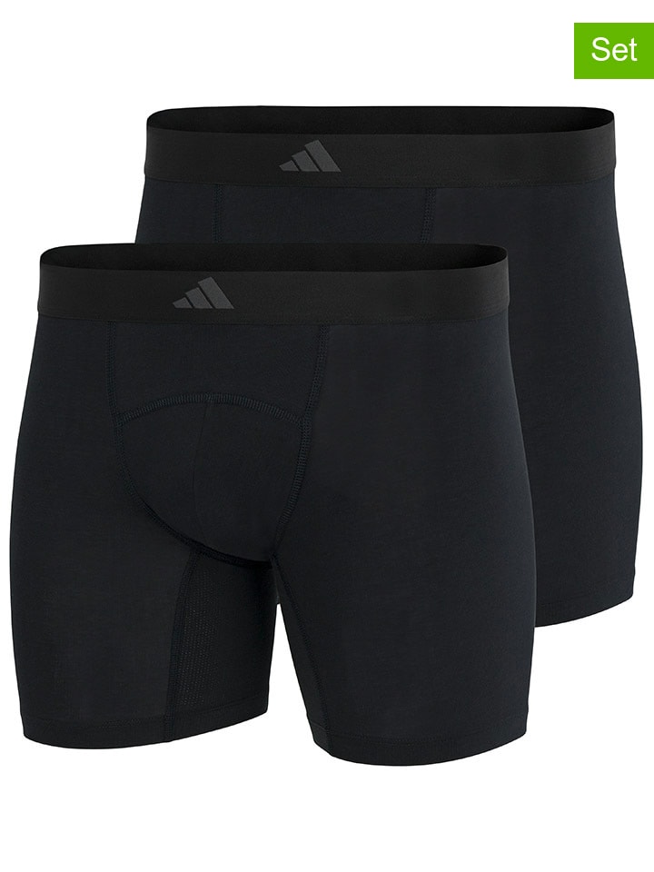 adidas 2er-Set: Boxershorts in Schwarz günstig kaufen