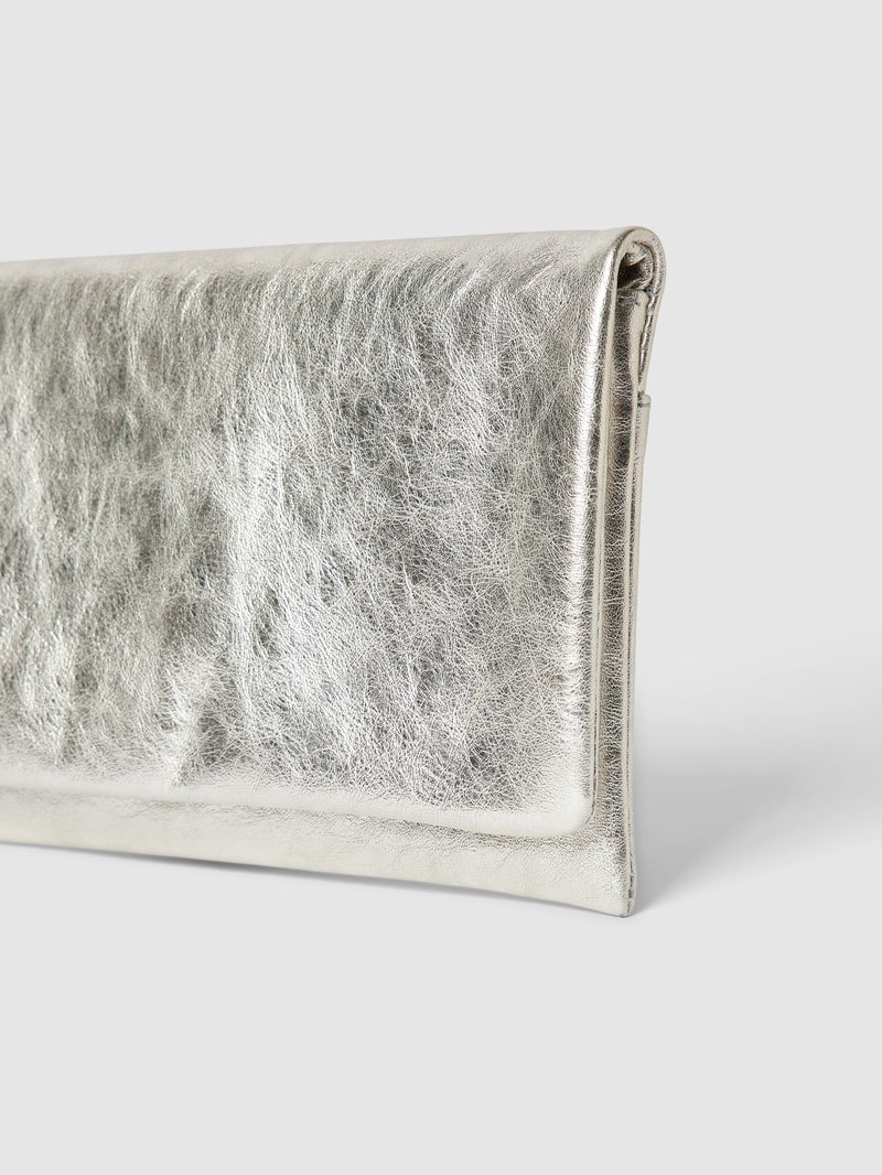 Clutch im Metallic-Look Modell 'Mimosa' in metallic beige