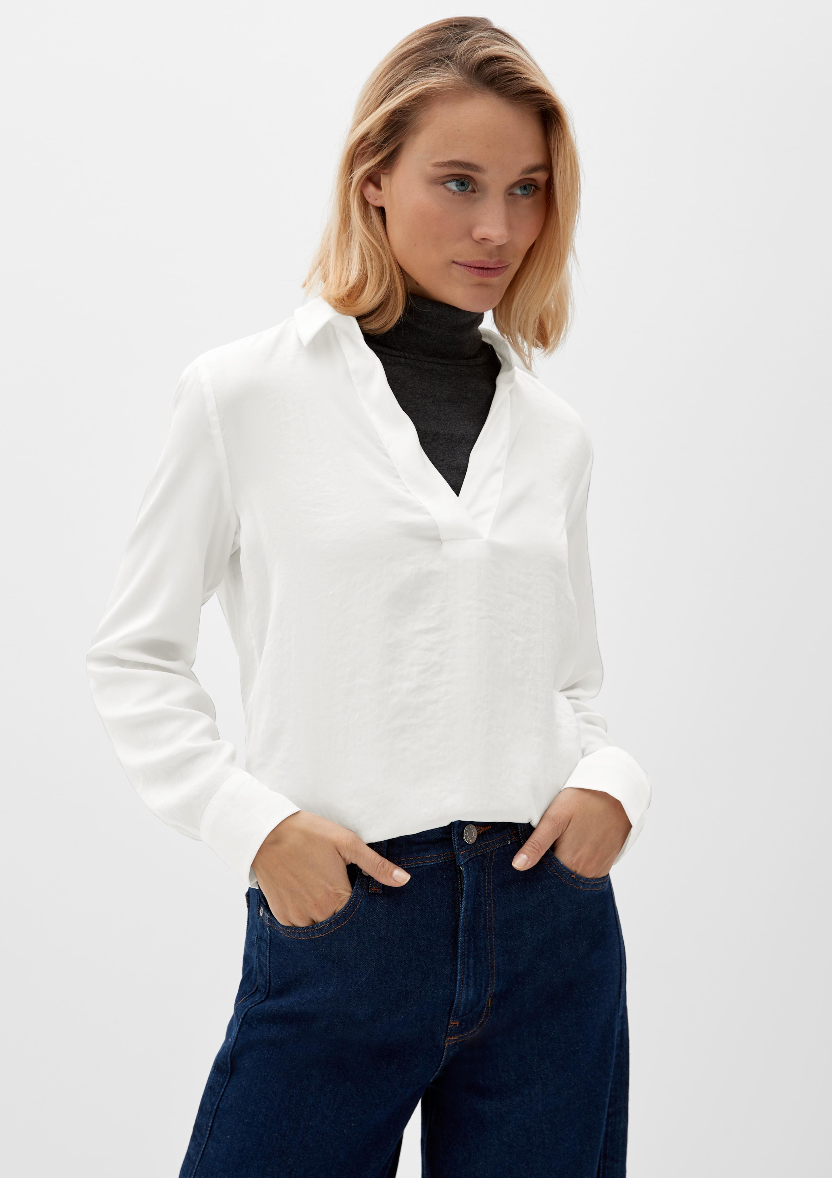 Bluse aus recyceltem Polyester  2124797-0210