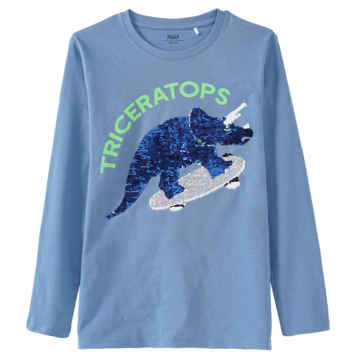 Jungen Langarmshirt mit Wendepailletten