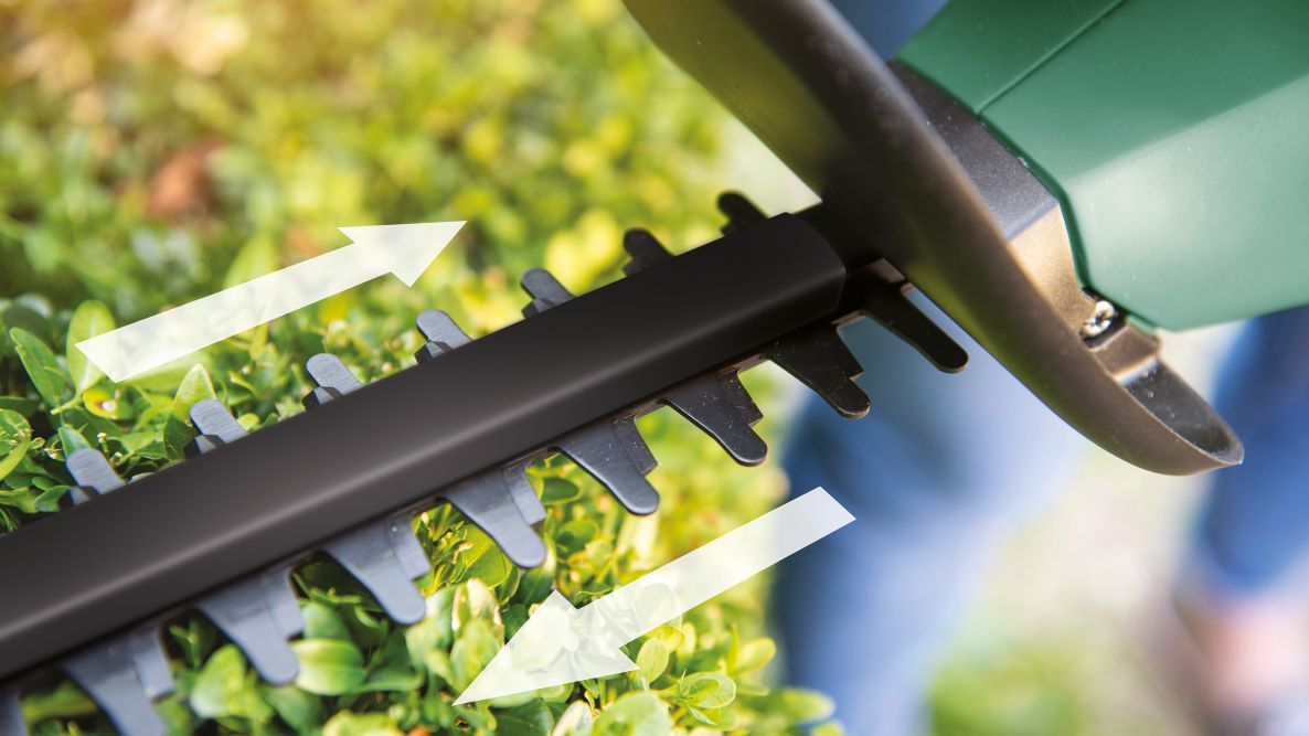„Bosch Green 0600849H03 EasyHedgeCut 18-45“ akumuliatorinės gyvatvorių žirklės (be akumuliatoriaus ir įkroviklio)