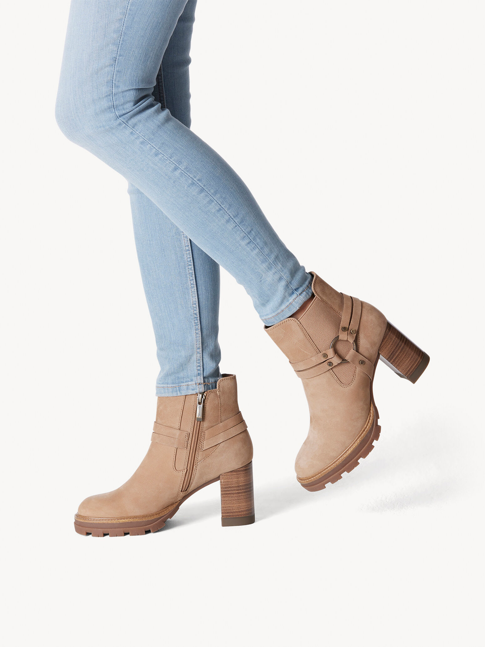Bottine Chelsea en cuir - marron