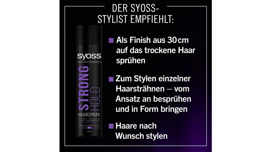 syoss Haarspray Long Hold Haltegrad 3 400 ml