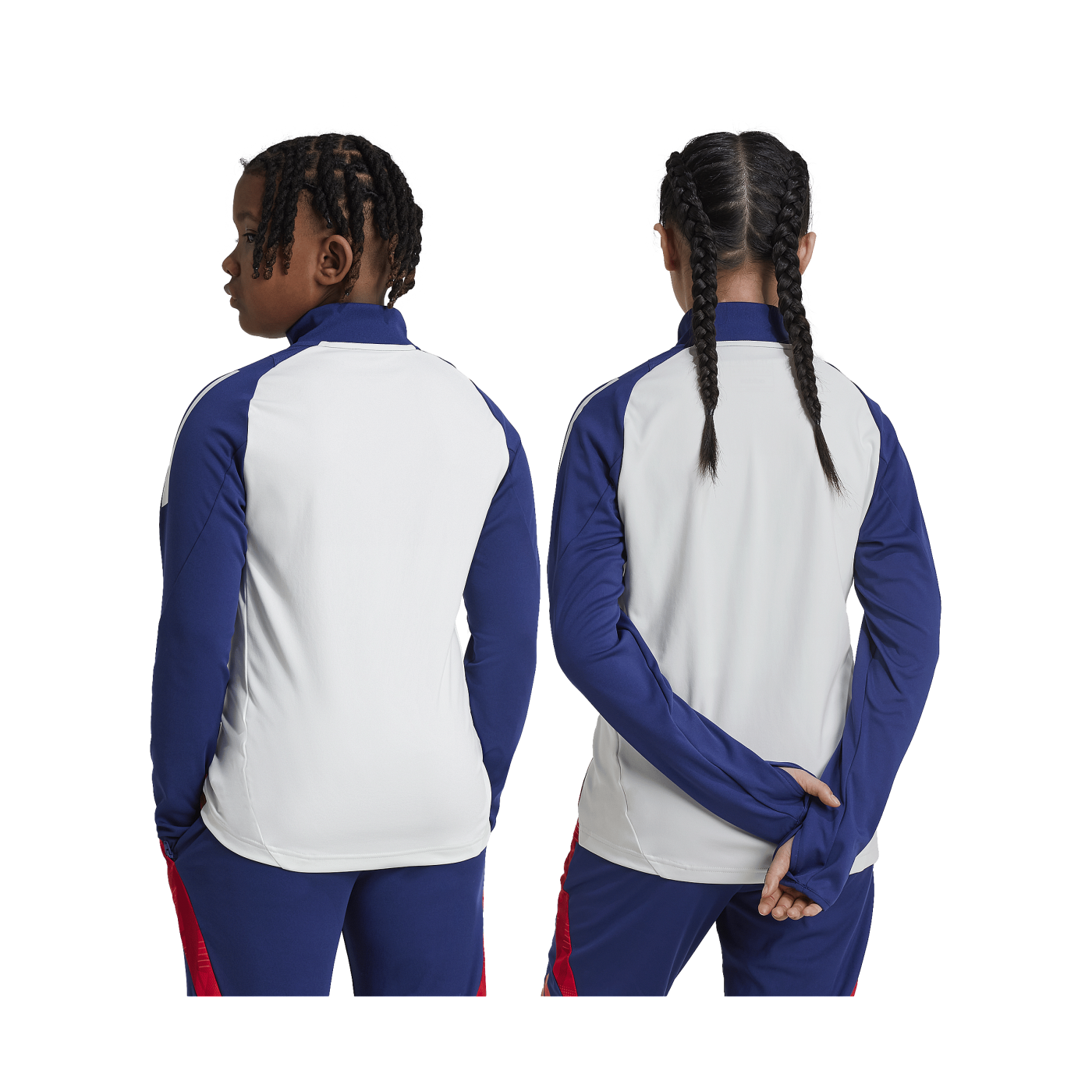 adidas Olympique Lyon Sweatshirt Kids Weiss