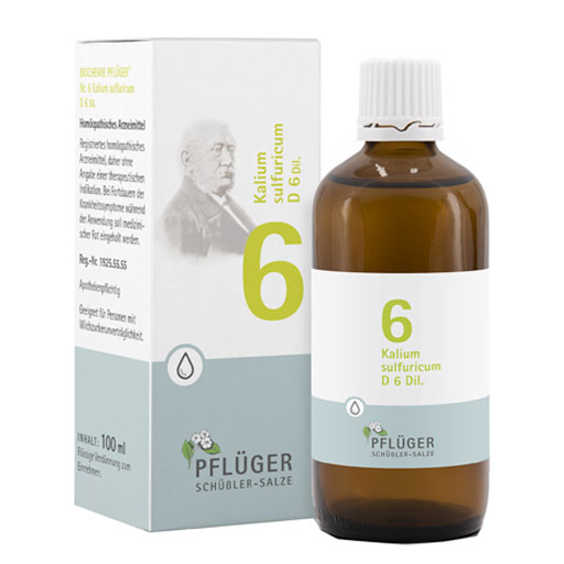 BIOCHEMIE Pflüger 6 Kalium sulfuricum D 6 Tropfen  100 ml  Tropfen