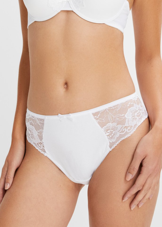 Slip (4er Pack) mit Spitze