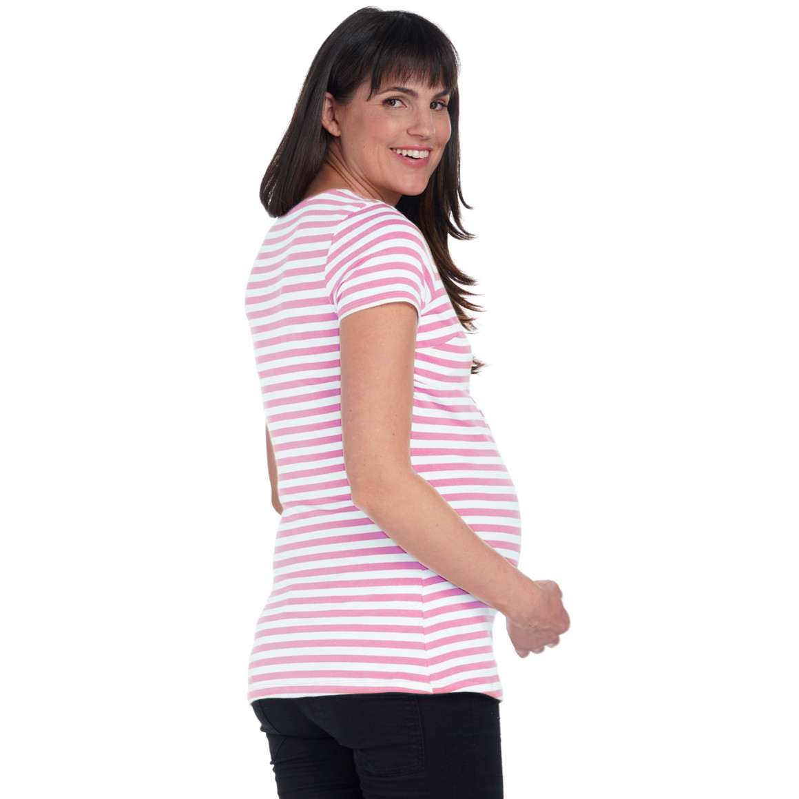 3 Damen Umstands-T-Shirts aus Bio-Baumwolle
