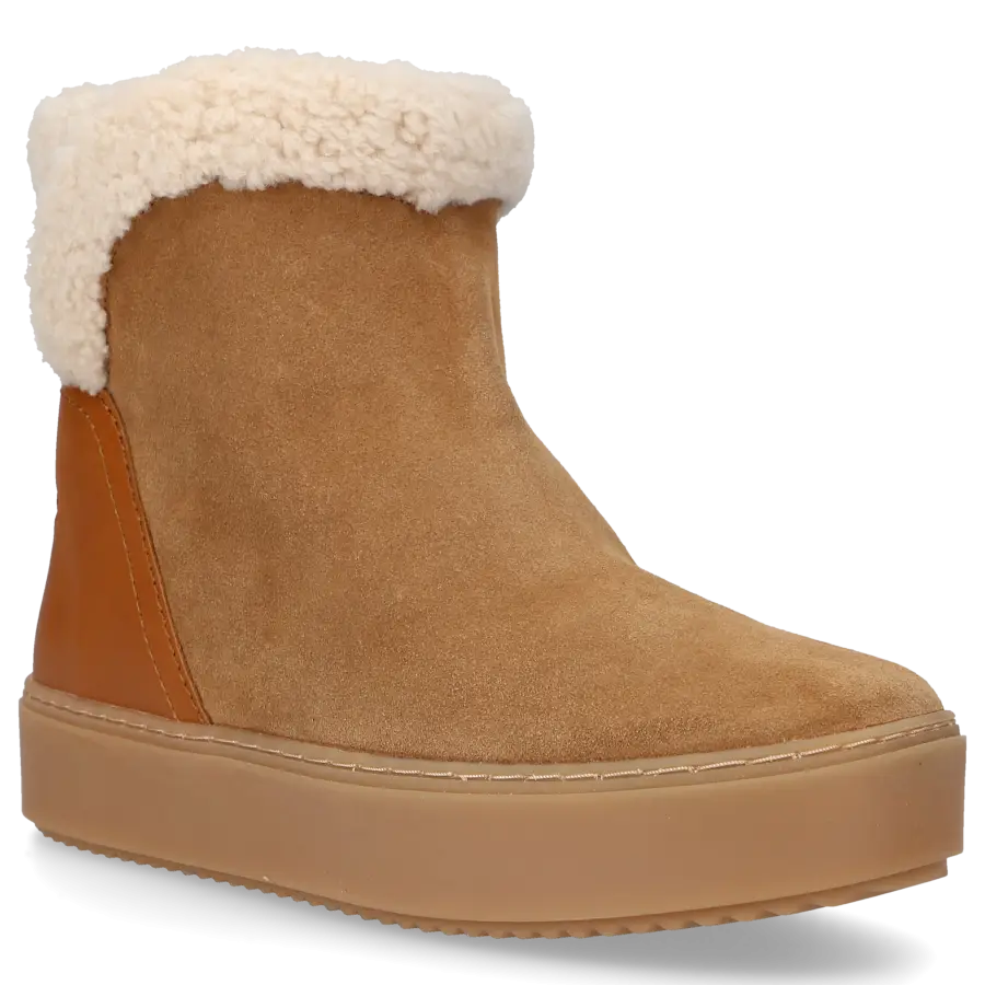 SEE BY CHLOÉ - Snowboots JULIET Veloursleder - beige