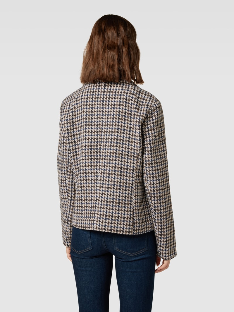 Jacke mit Hahnentrittmuster Modell 'Vicky' in beige