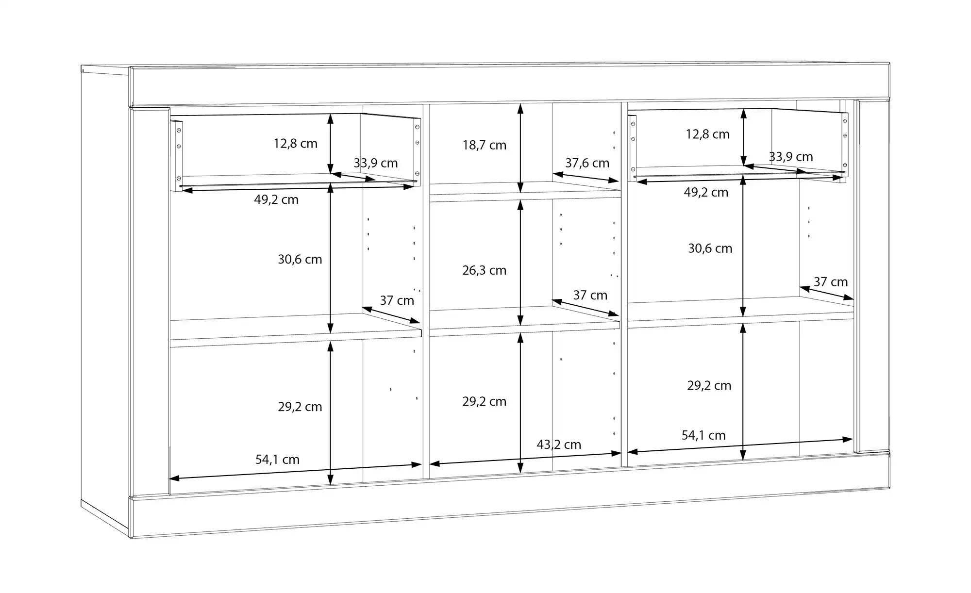 Sideboard Push-to-Open