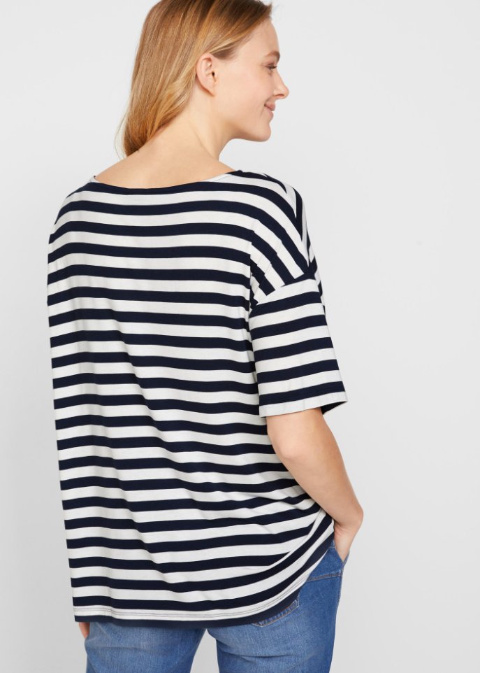 Gestreiftes Oversize-Shirt