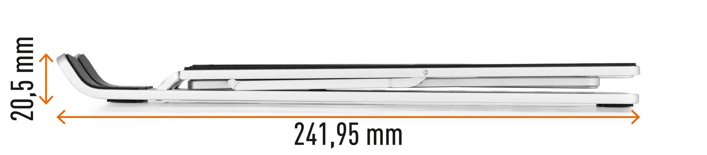 DURABLE FOLD Wandhalterung, (Durable Tischständer für Laptop/Tablet bis 15