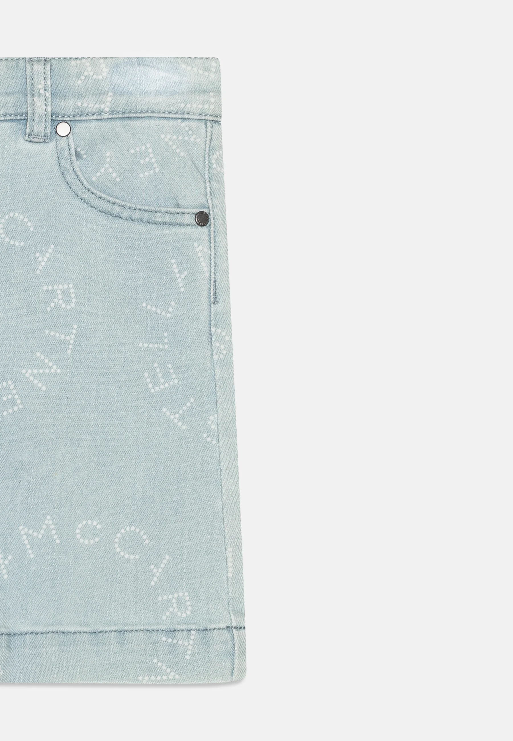 Stella McCartney Kids FALDA NIÑA LOGO - Falda vaquera