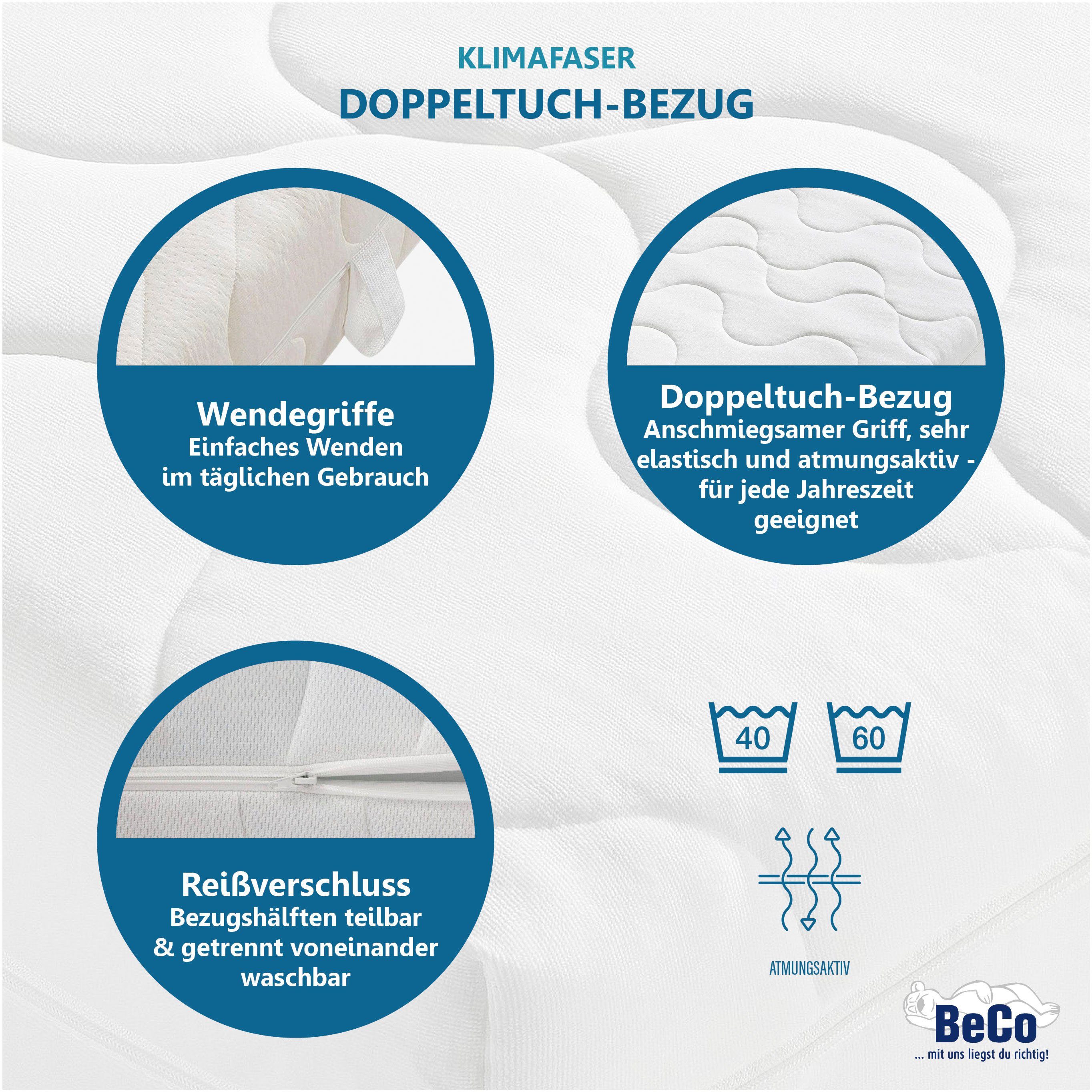 Komfortschaummatratze KS Luxus, Beco, 27 cm hoch, Wähle aus einem Polyester- oder einem natürlichen Baumwollbezug!