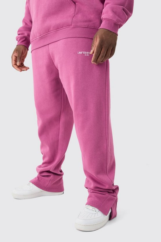 Plus Regular Fit Split Hem Limited Jogger