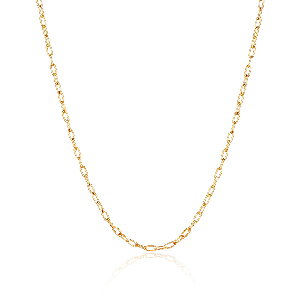 KUZZOI KUZZOI Collier Herren Gliederkette Oval Basic Fein 925 Silber collier
