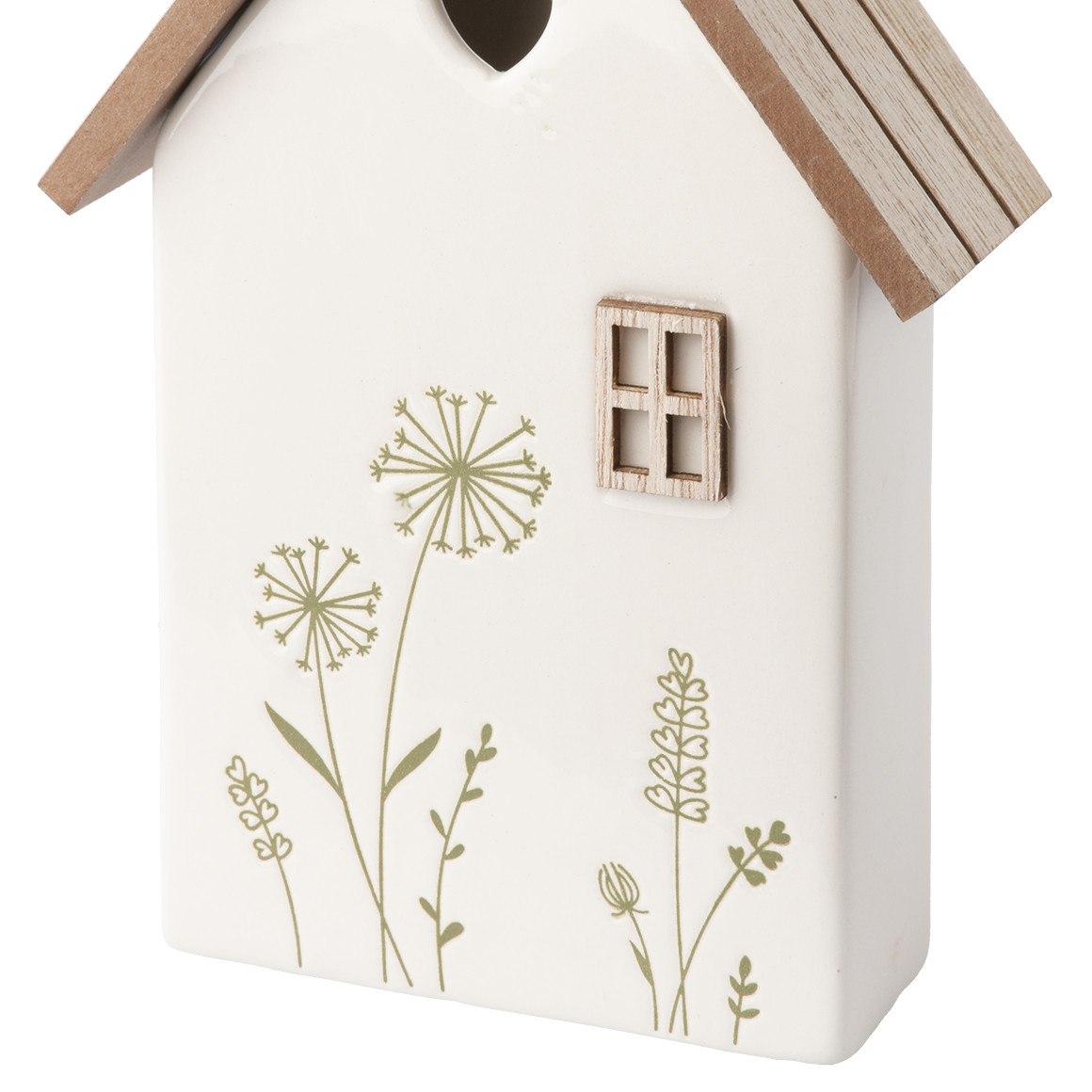 Großer Deko-Aufsteller Haus mit Blumen