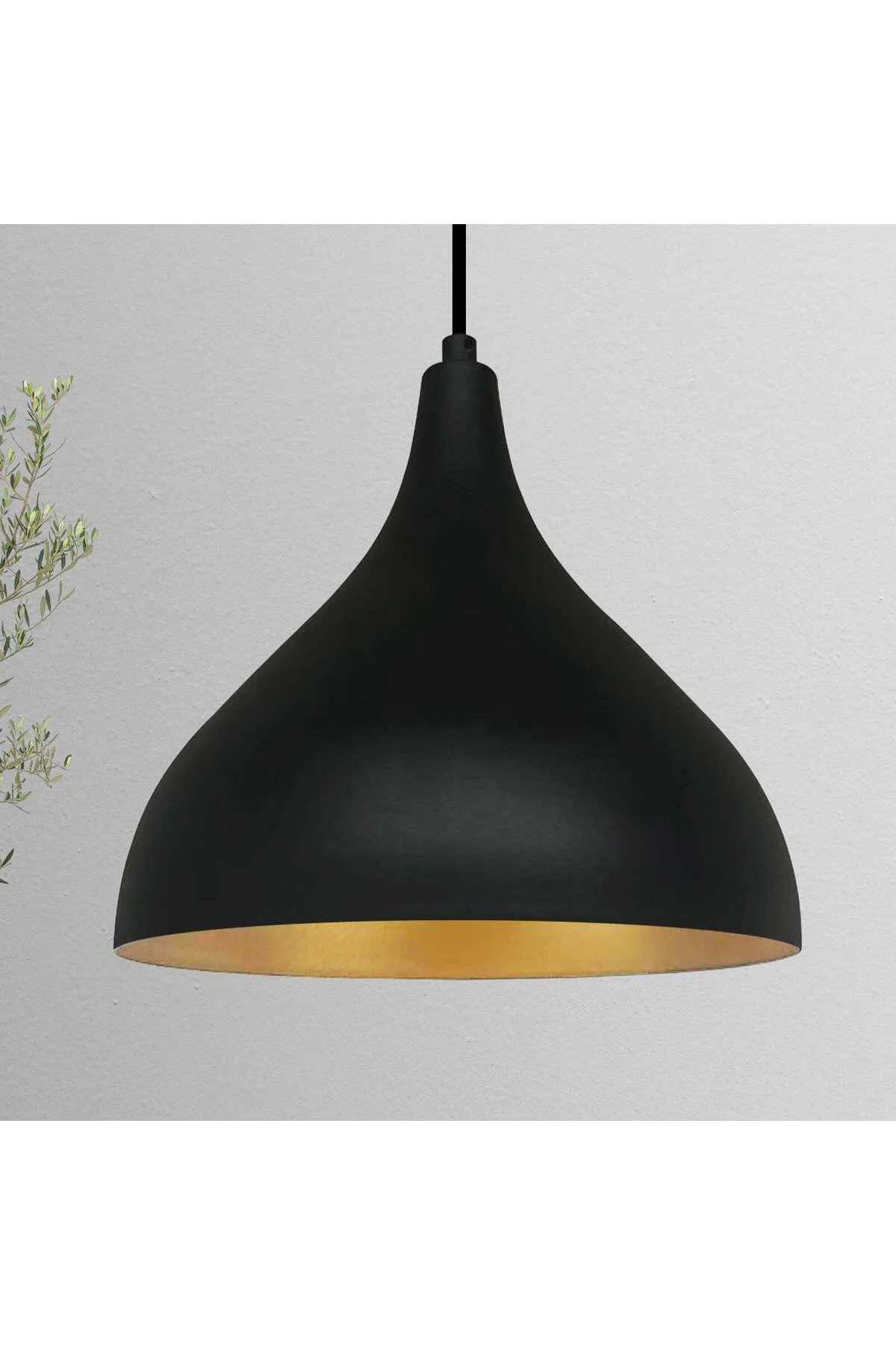 Bamyum  Pendelleuchte Schwarz Metall Hängelampe Hängelampe Pendelleuchte