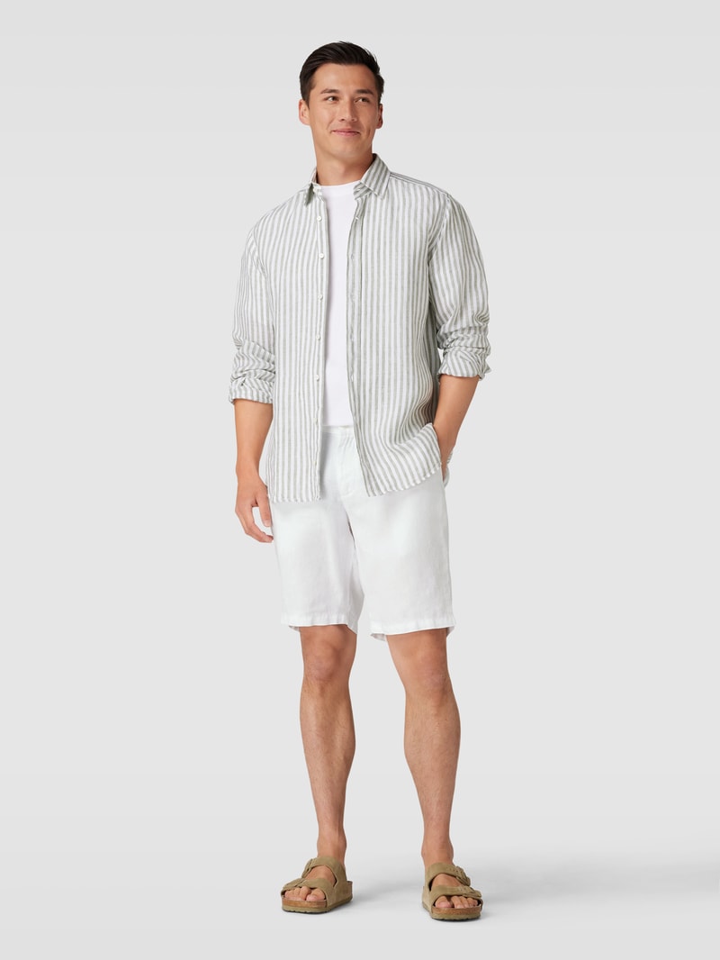 Bermudas mit elastischem Bund Modell 'BALU' in weiß