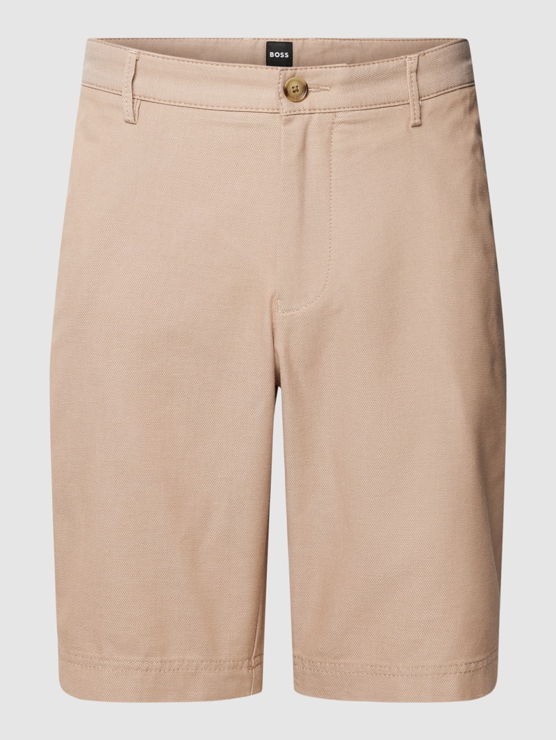 Chino-Shorts mit französischen Eingrifftaschen Modell 'Slice' in beige