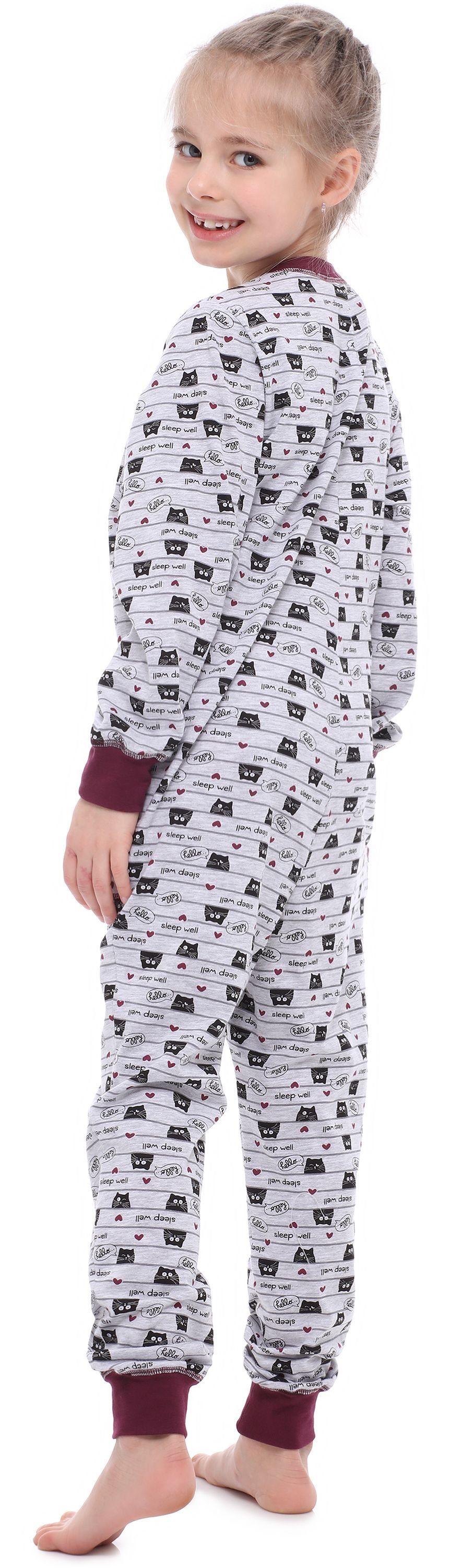 Merry Style Schlafanzug Mädchen Schlafanzug Jumpsuit MS10-186