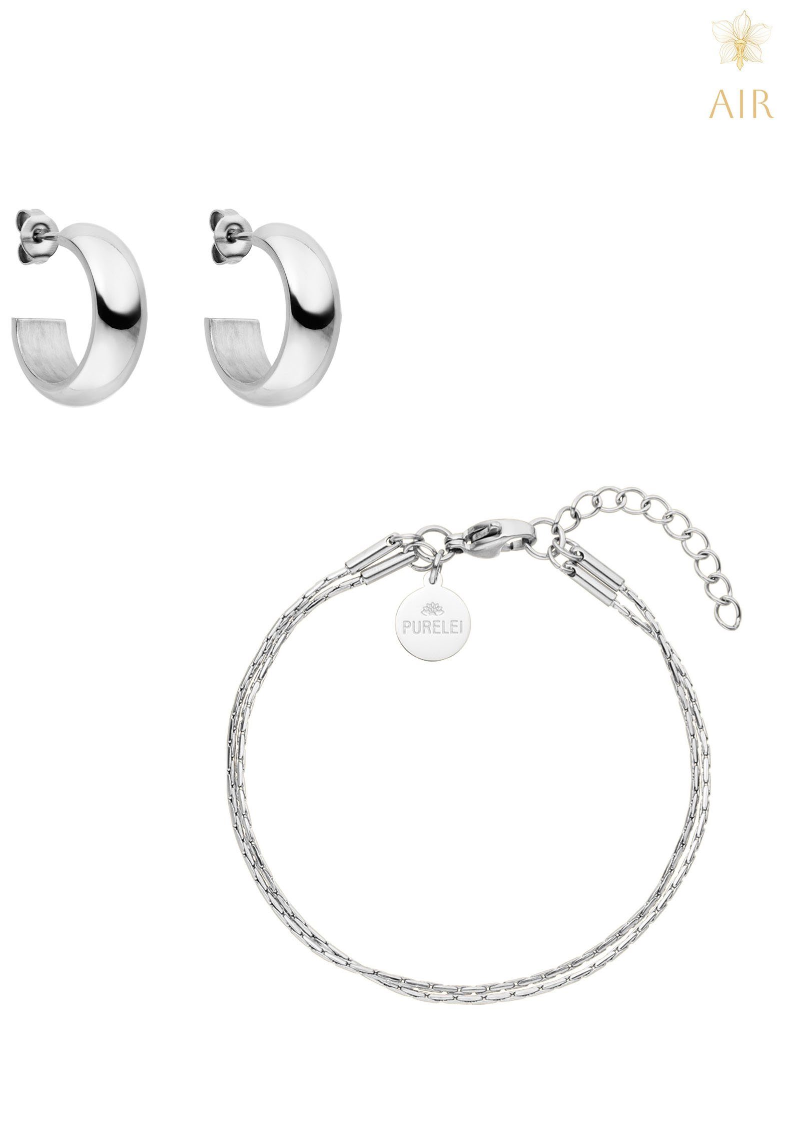 Purelei Schmuck-Adventskalender Schmuck Geschenk Adventskalender 2023, Anlass Geburtstag Weihnachten (Set, 24-tlg), mit Zirkonia (synth) und Süßwasserzuchtperlen