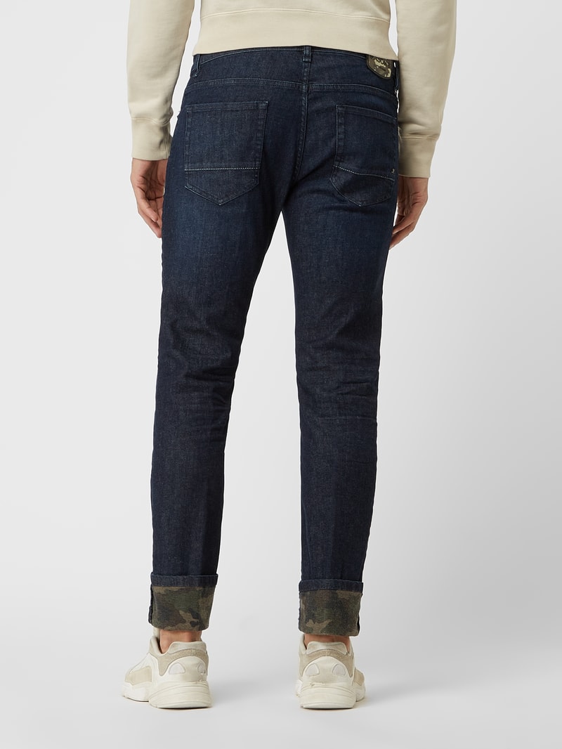 Regular Fit Jeans mit Stretch-Anteil Modell 'Harris' in dunkelblau